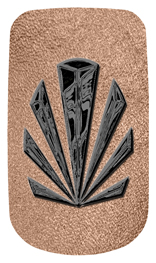 DAROYAL 602 BK SH BZ Black Sunburst Shimmer Bronze Background